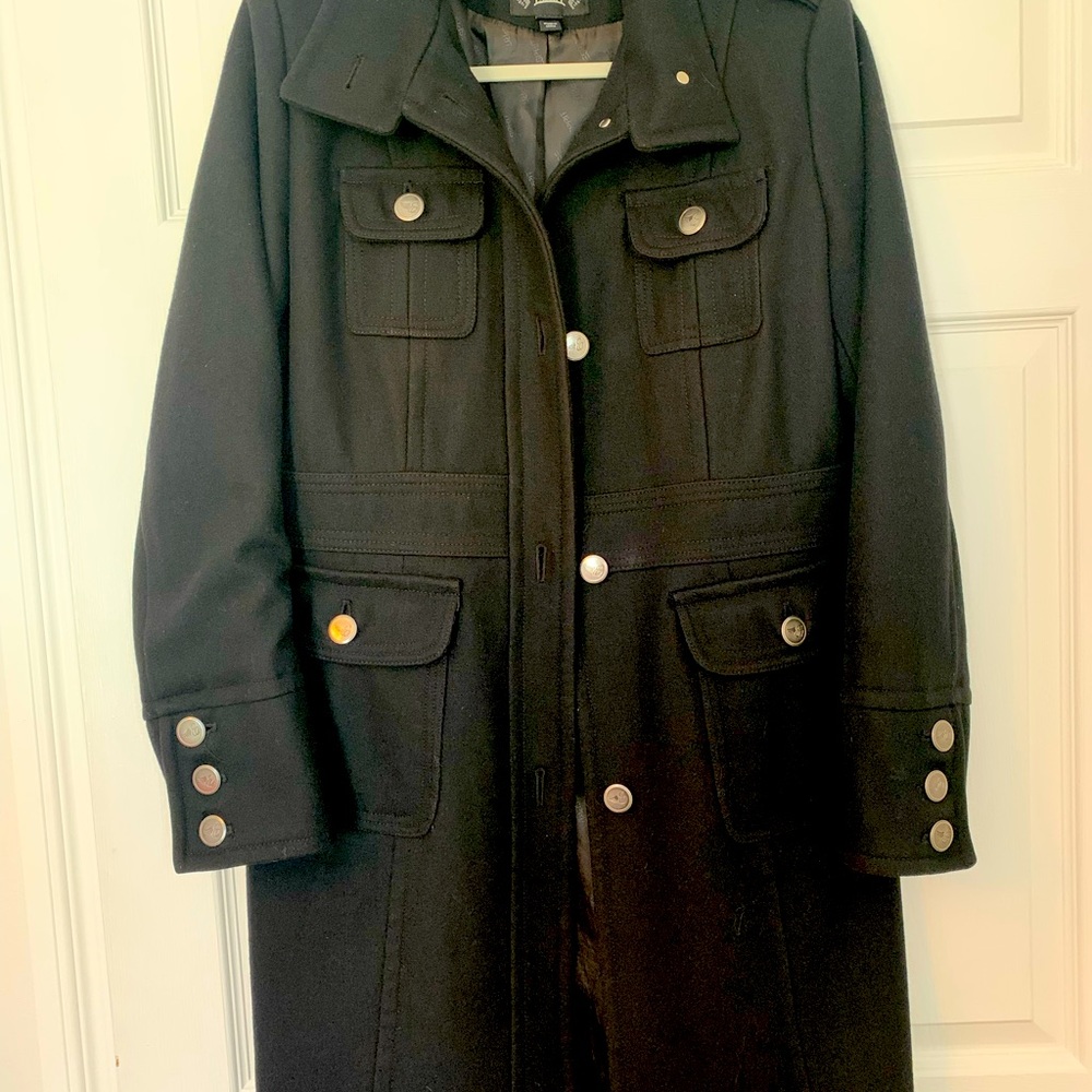 Esprit Black wool military style Coat.